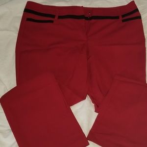 Red dess pants